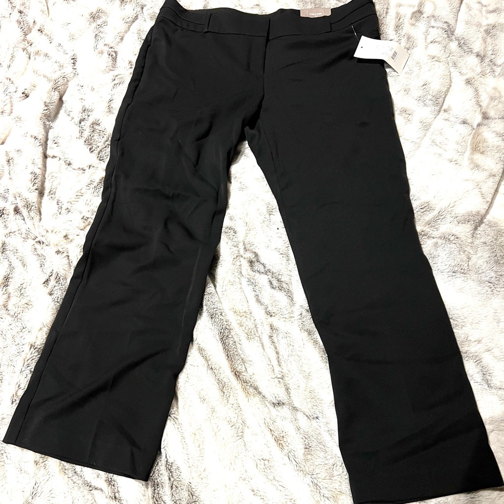 Maurices Black Women’s Dress Pants - Straight Leg 18 Short